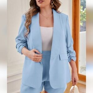 Baby blue blazer